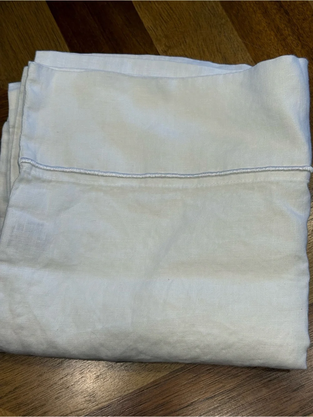 Simple Opulence Classic White Linen Pillowcase King Size